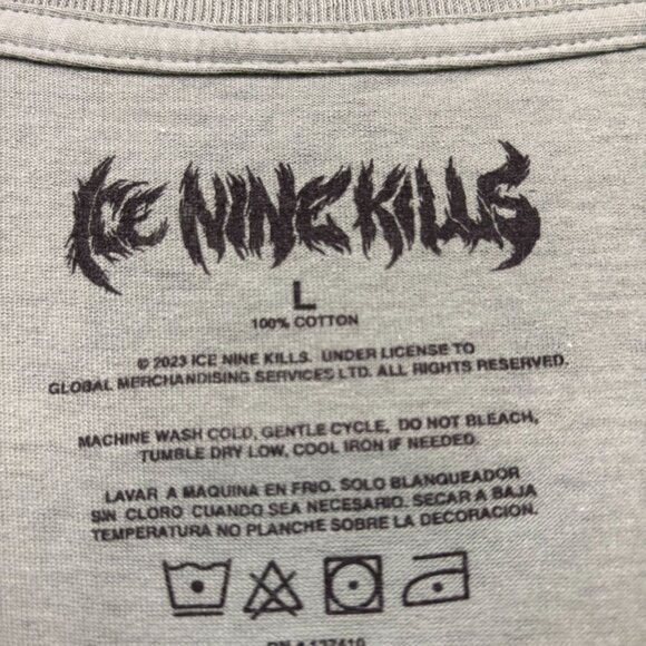 Ice Nine Kills Silence Dance Never End Horror Band T-Shirt L - Picture 4 of 4